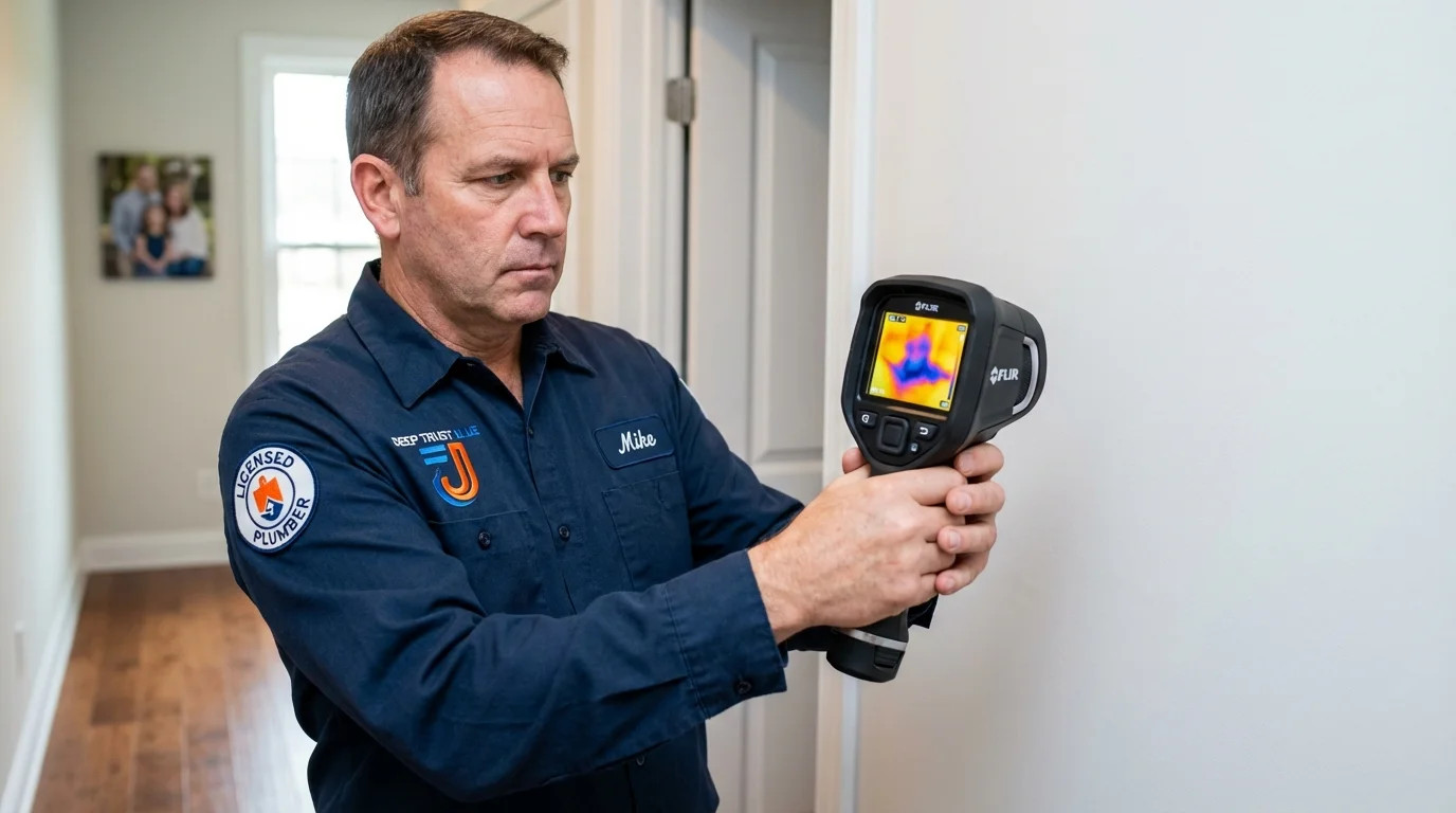 Thermal imaging leak detection by Johns Plumbing LLC in New Prague